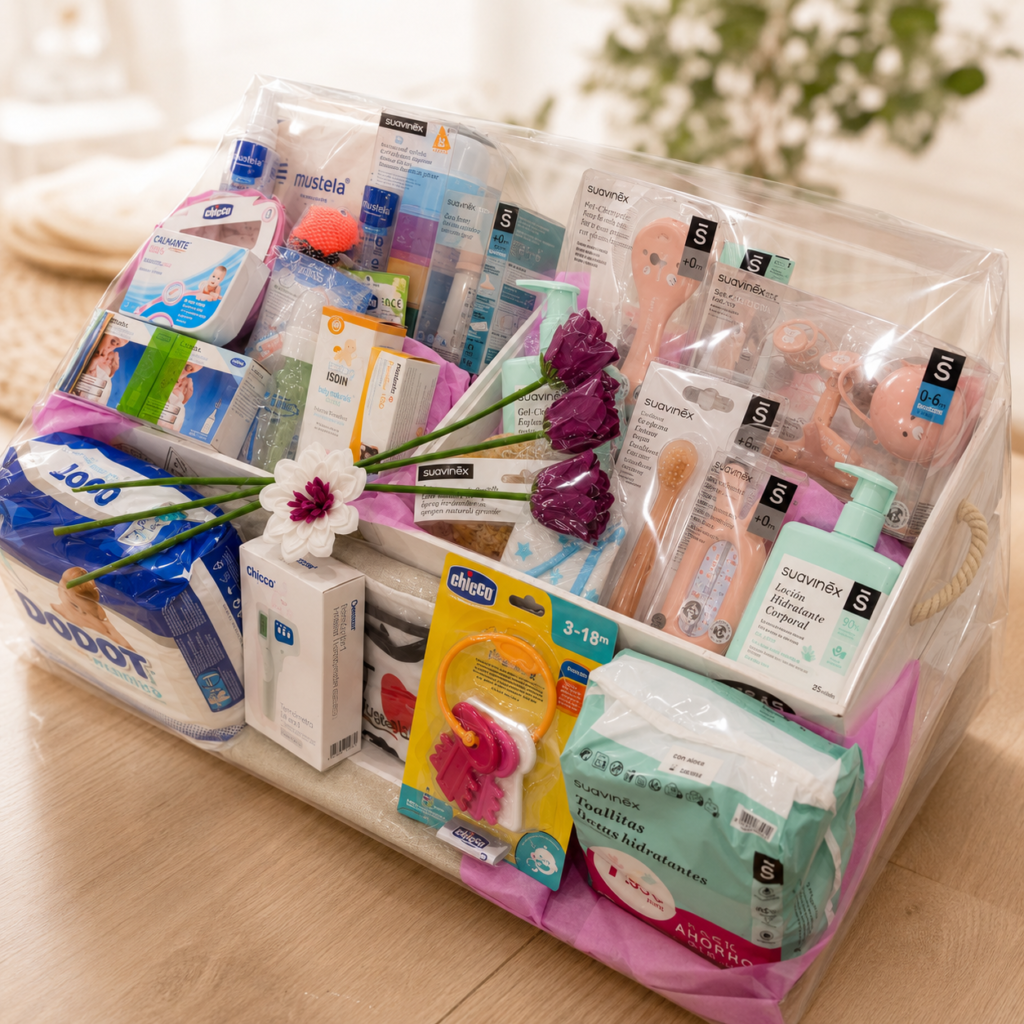 canastilla regalo bebe productos farmacia buenavista getafe