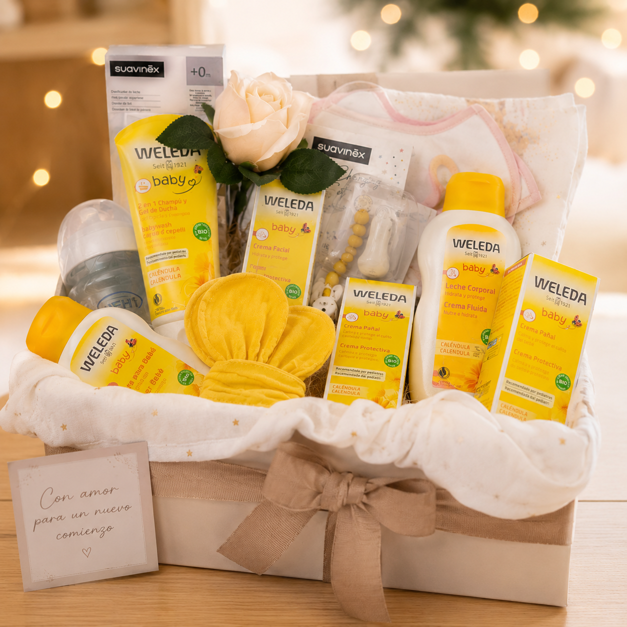 cesta personalizada bebe farmacia buenavista getafe weleda